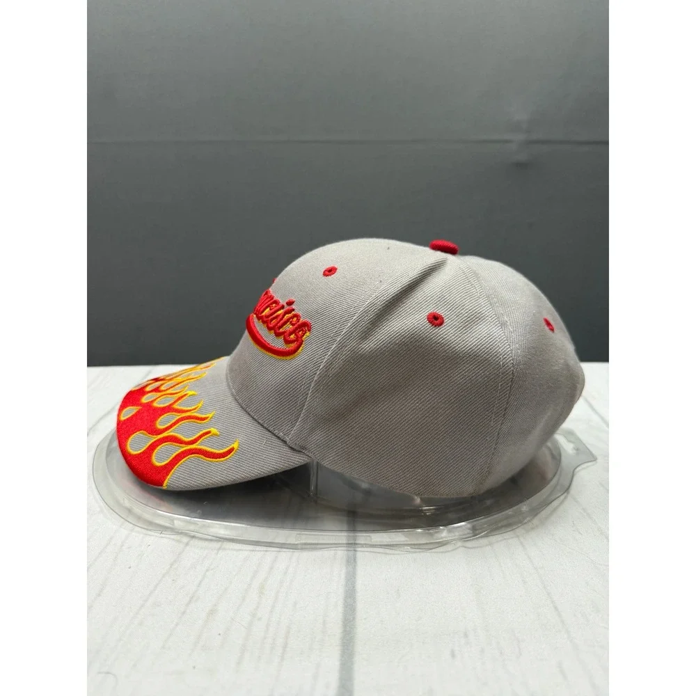 San Francisco‎ Baseball Cap Mens Grey Red Flame Brim Adjustable OSFM
